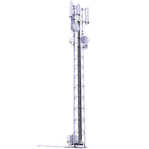 Cell Tower 10 Low 3D model