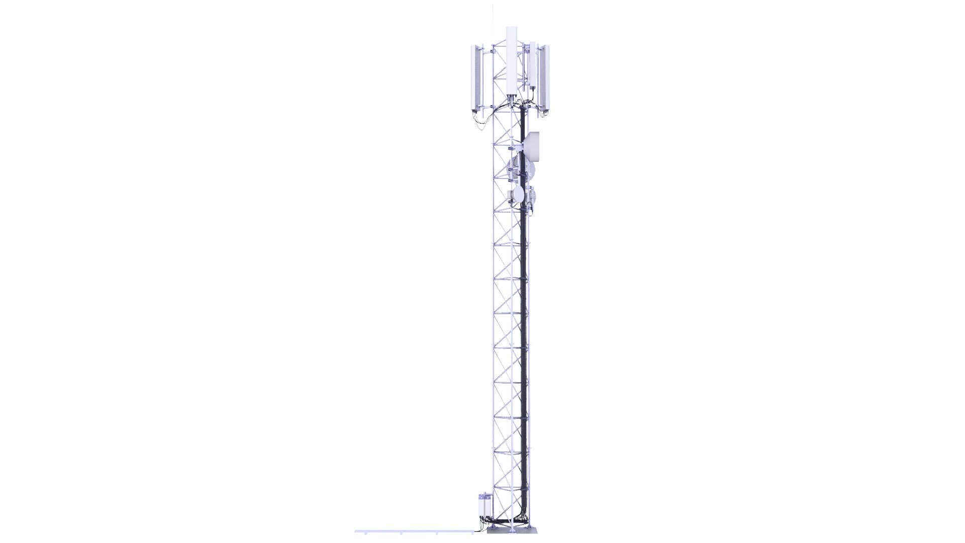 Cell Tower 10 Low 3D Model - TurboSquid 1822576