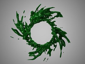 3d model abstract liquid
