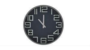 wall clock 3D model