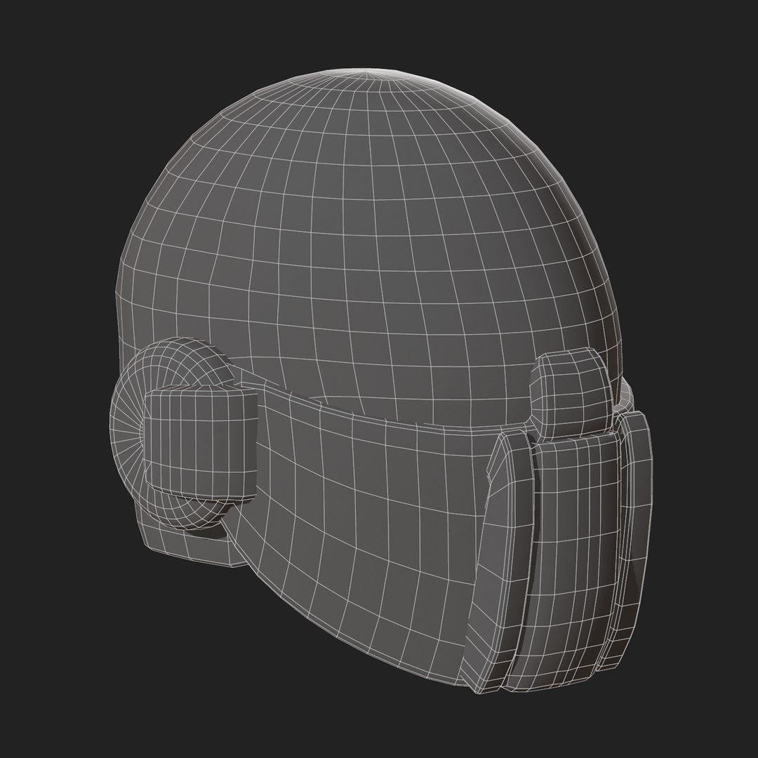 Helmet futuristic scifi 3D model - TurboSquid 1600805