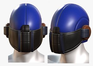 helmet futuristic scifi 3D model