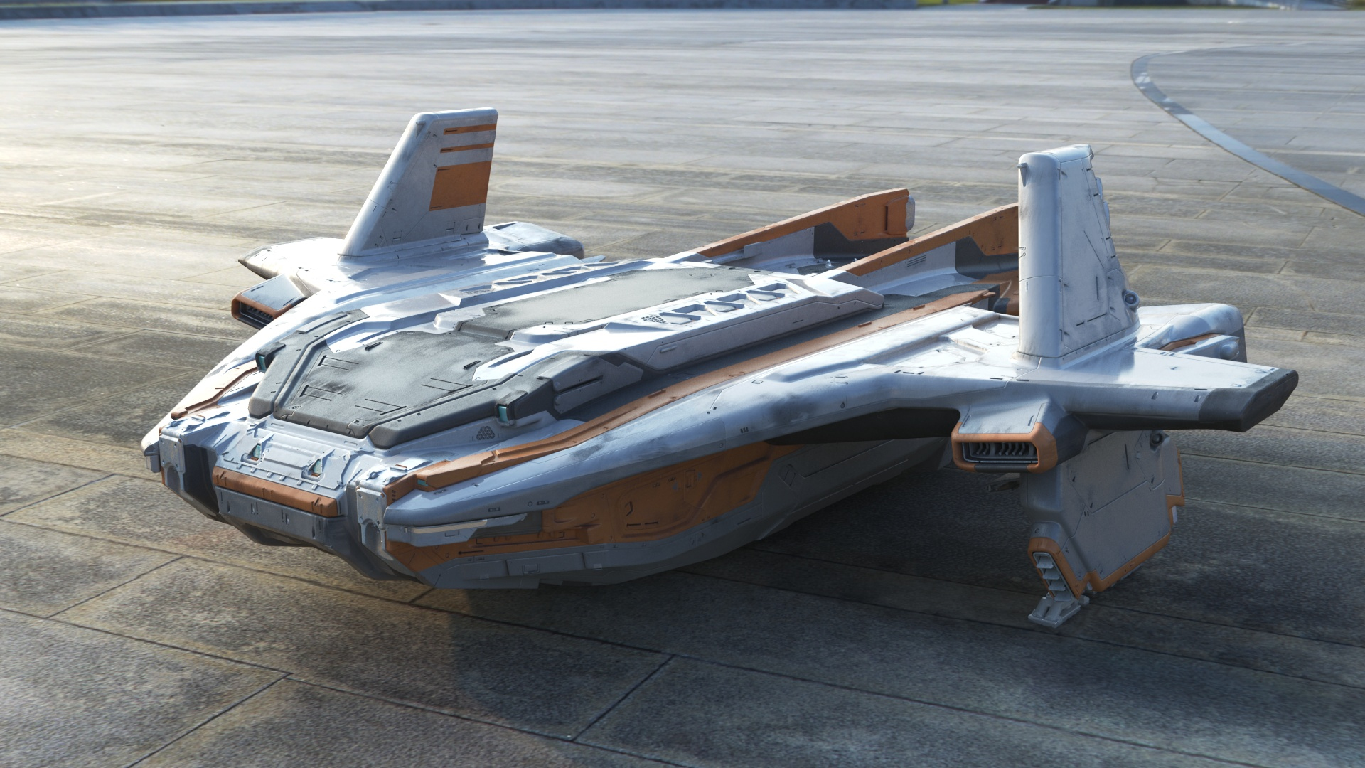 SciFi Ship 3D model https://p.turbosquid.com/ts-thumb/TR/LQNnrZ/fG/render/jpg/1639322395/1920x1080/turn_fit_q99/b35874b8e22274b527efeec4942d7c3b9241365d/render-1.jpg