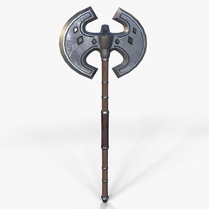 Battle Axe 01 3D model