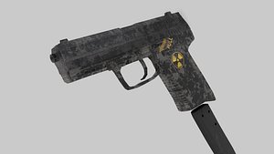 3D pistol model