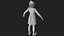 3D Christmas Elf Female 3 model