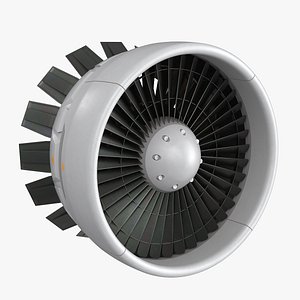 Propulsion Jet Rotor White Rigged for Cinema 4D model