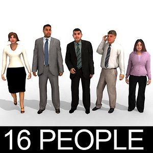 16 3d People Models - Business 2