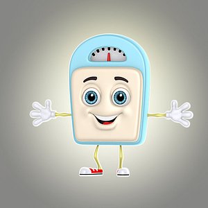 cartoon scales 3d model