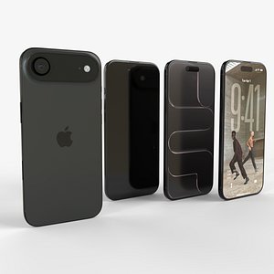Apple Iphone Air 2025 Black 3D model