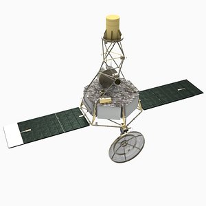 3d mariner 2 spacecraft model