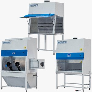 X3 Biological Safety Cabinets Hoods PBR Collection 3D