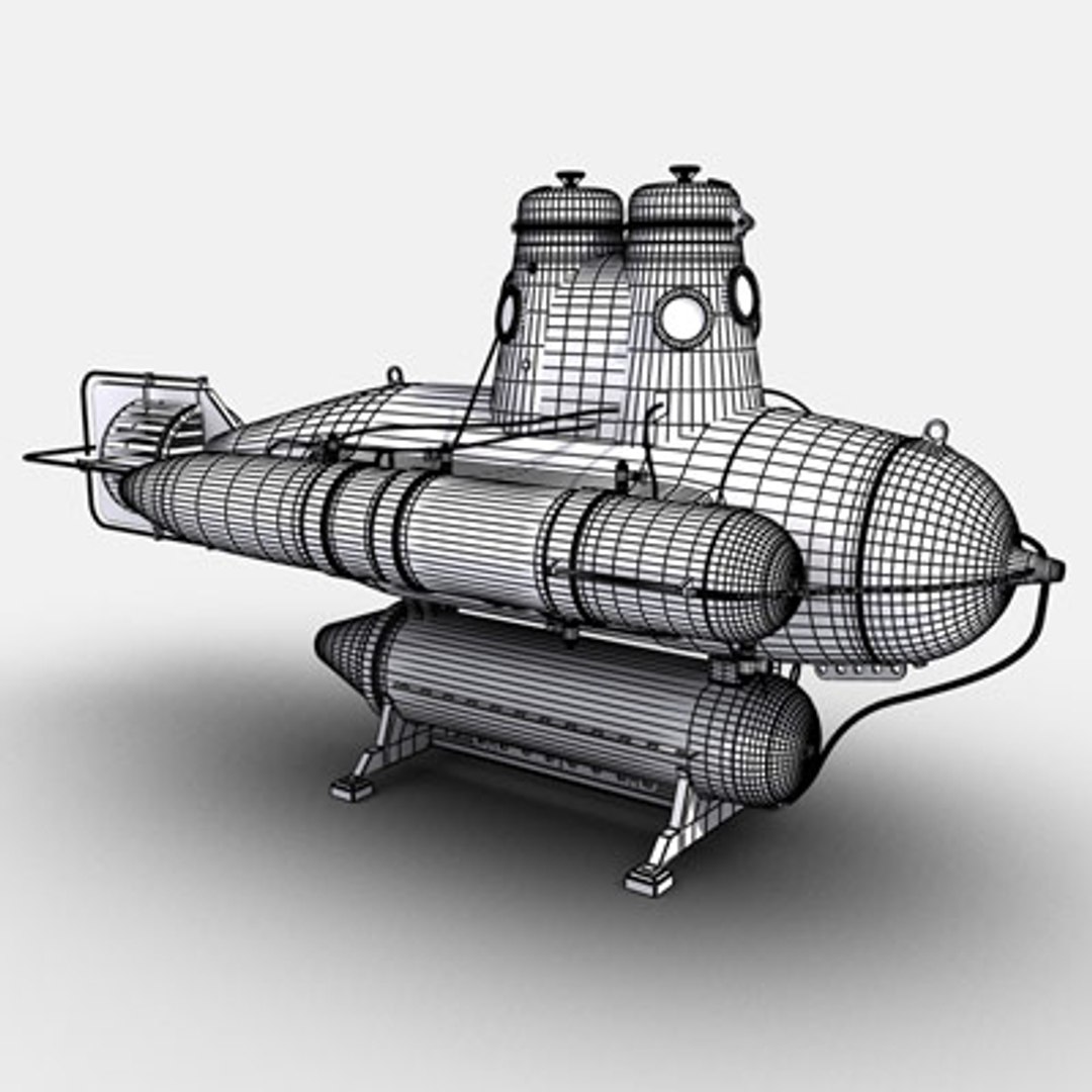 Le Bathyscaphe Archimède - 3D model by Kiwimage (@kiwimage) [5dbdb93]