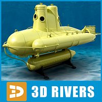 Cousteau bathyscaphe by 3DRivers