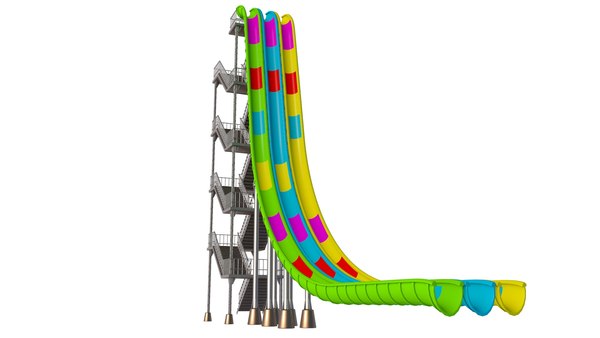 フリーフォールウォータースライド3Dモデル - TurboSquid 1772942