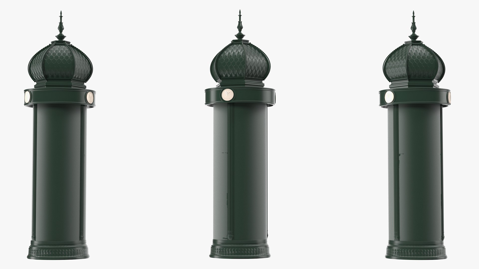 Advertising Column 3D model preview