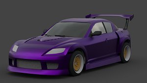 3D Mazda RX-8 3D Model  High-Quality Detailed Design model