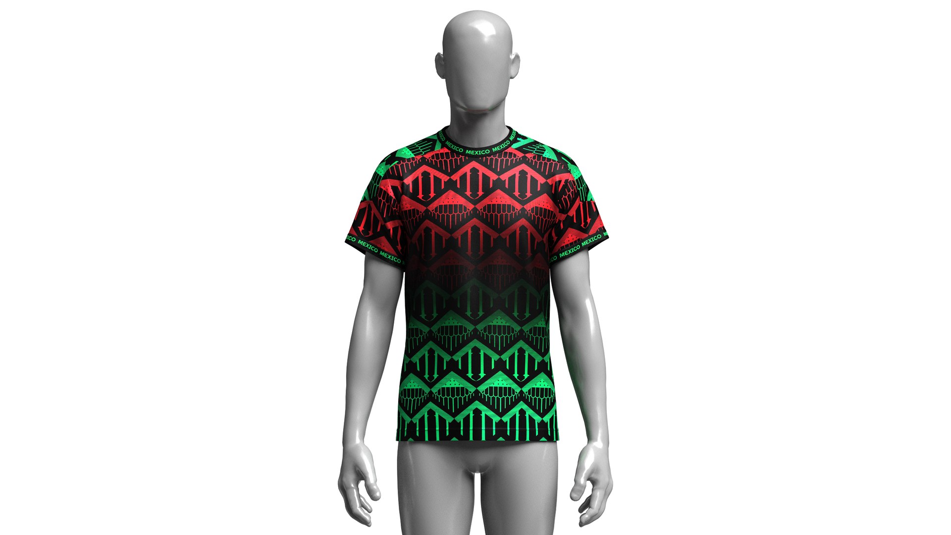 3D Men Red-Green Gradient Tribal Pattern Mexico Jersey https://p.turbosquid.com/ts-thumb/TR/uOpG0A/kP/menredgreengradienttribalpatternmexicojersey_6/png/1775222718/1920x1080/fit_q87/b2695d315455f30dab05f6c27b6ef51c748cd971/menredgreengradienttribalpatternmexicojersey_6.jpg