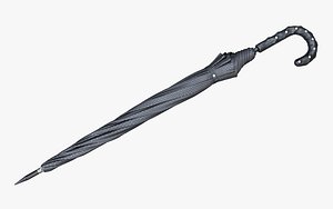 Umbrella Cane Closed 3D model