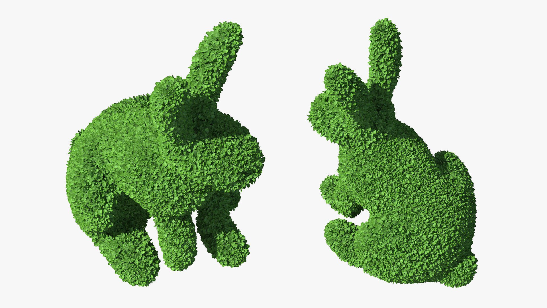 Rabbit Topiary Sculpture 3D Model - TurboSquid 1581975