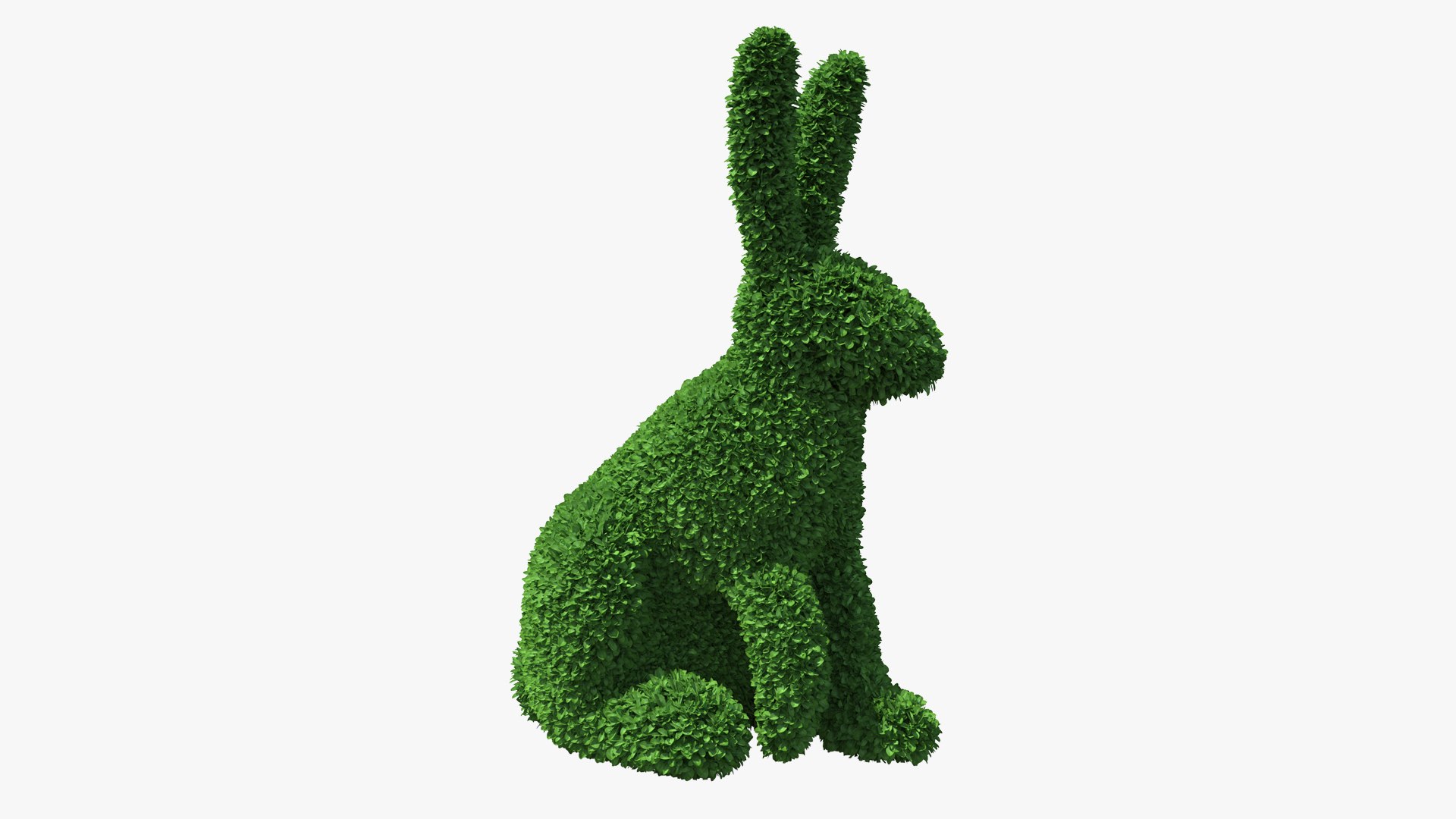 Rabbit Topiary Sculpture 3D model preview