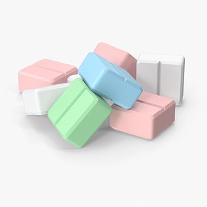 Pile Of Colored Pills 3D