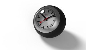 mondaine globe clock obj