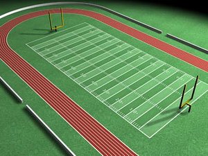 football field 3d model