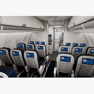Boeing 737 Interior Cabin 3D model