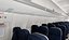 Cabine interna do Boeing 737