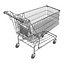 shopping cart 3d model