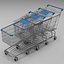 shopping cart 3d model