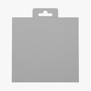3D Basic Box Package Hanger - Geometry Only No Textures No Materials