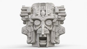 Collection 3 Aztec Stone Heads