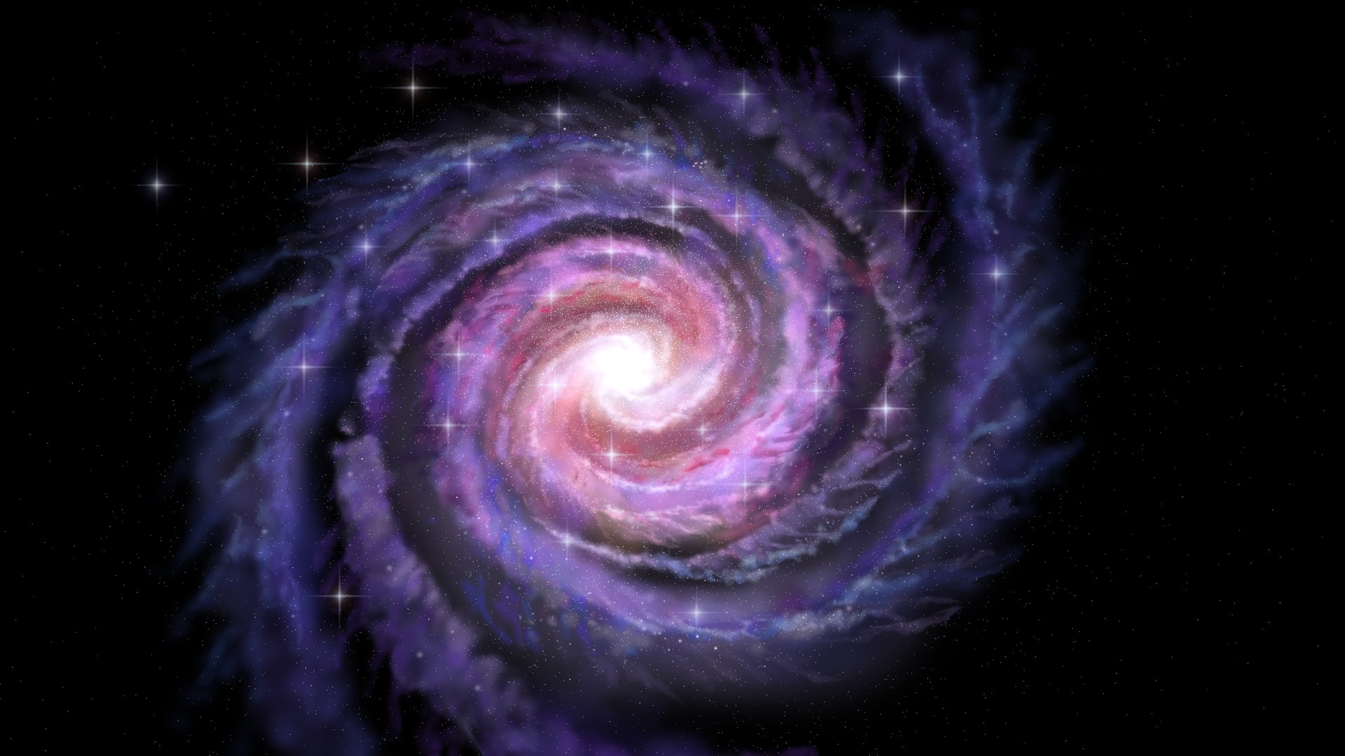 3d Spiral Galaxy