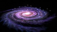 Spiral Galaxy in deep space.