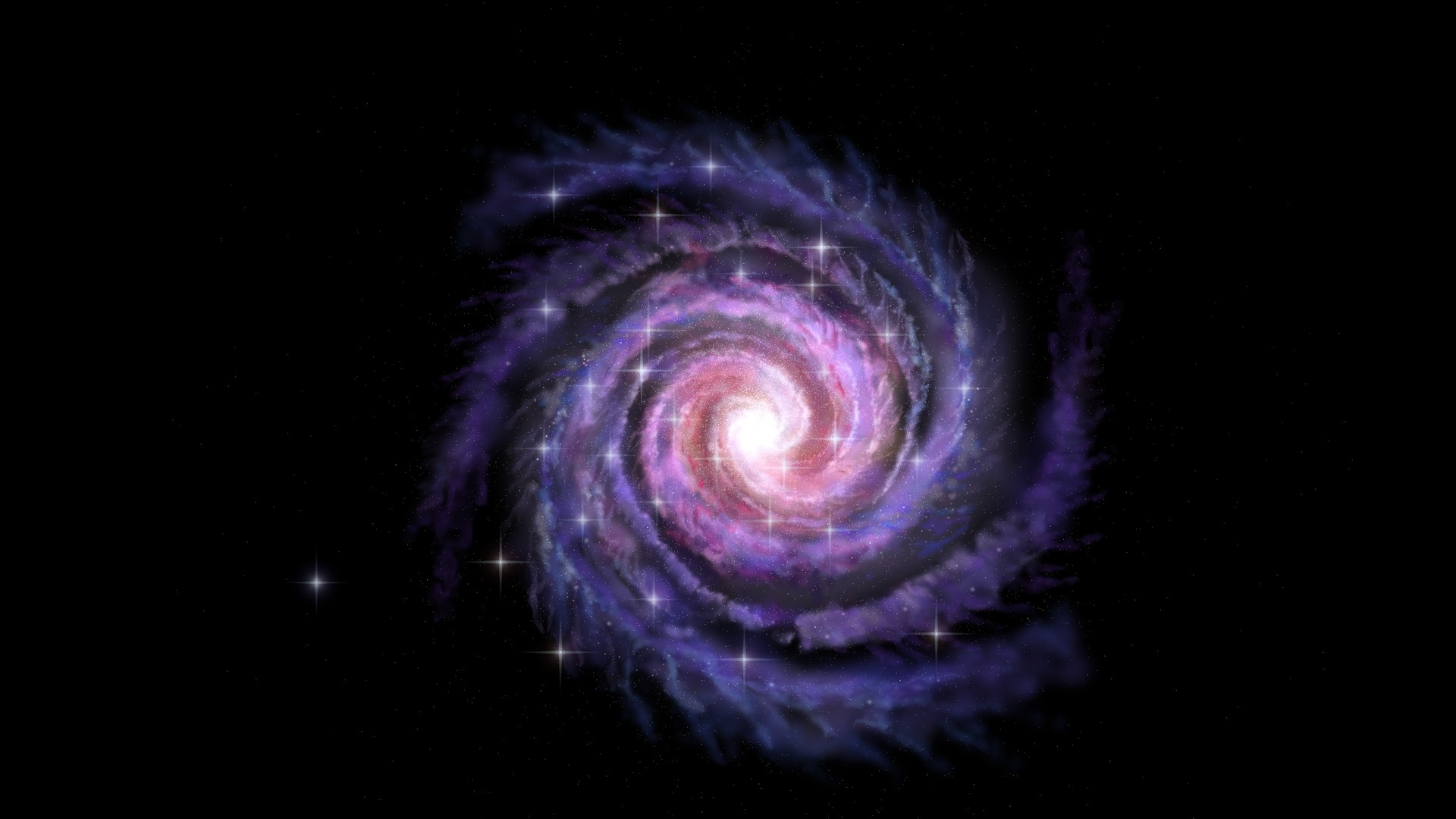 3d Spiral Galaxy