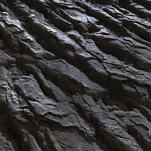 Tileable Rock Surface 4x4m Game Ready 3D model