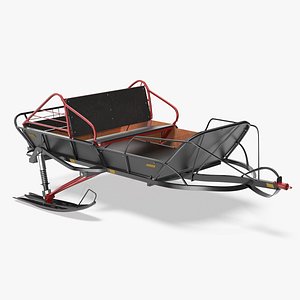 Snowmobile Sled 3D model