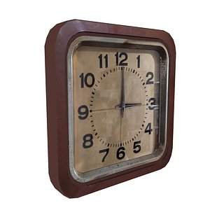 Old Style Wall Clock 3D model