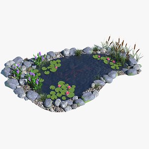 water garden 3d model