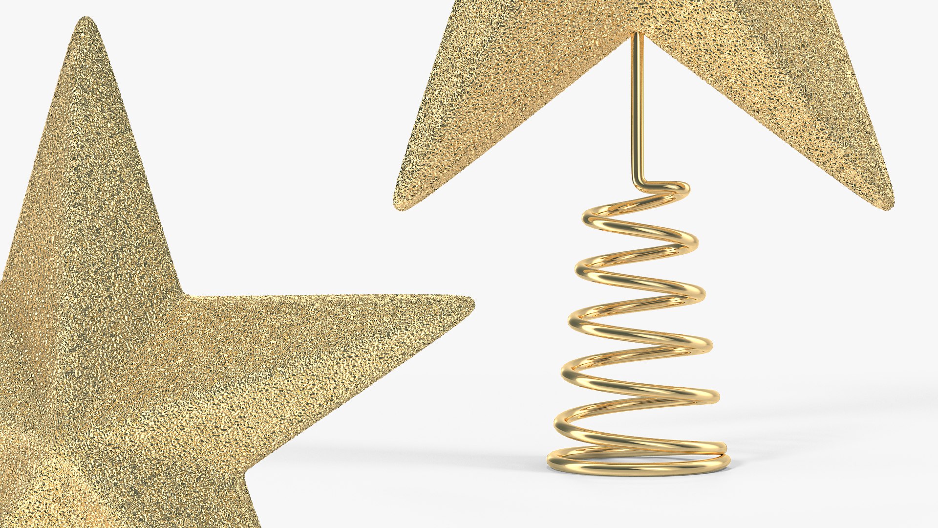 Gold Star Tree Topper 3D Model - TurboSquid 1457682
