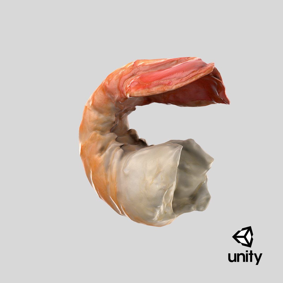 Shrimp Peeled model https://p.turbosquid.com/ts-thumb/TS/PdeRQv/Nj/stemcell_unity_render/png/1691647647/1920x1080/fit_q87/abcf87fa93590a2ffb5b98d9efcec1ee0cbfc3f2/stemcell_unity_render.jpg