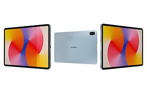 Huawei MatePad SE 11 Blue Low Poly model