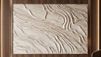 Abstract Liquid Strata Wave 3D CNC Wall Panel  G49KA