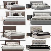 Meroni Colzani bed collection