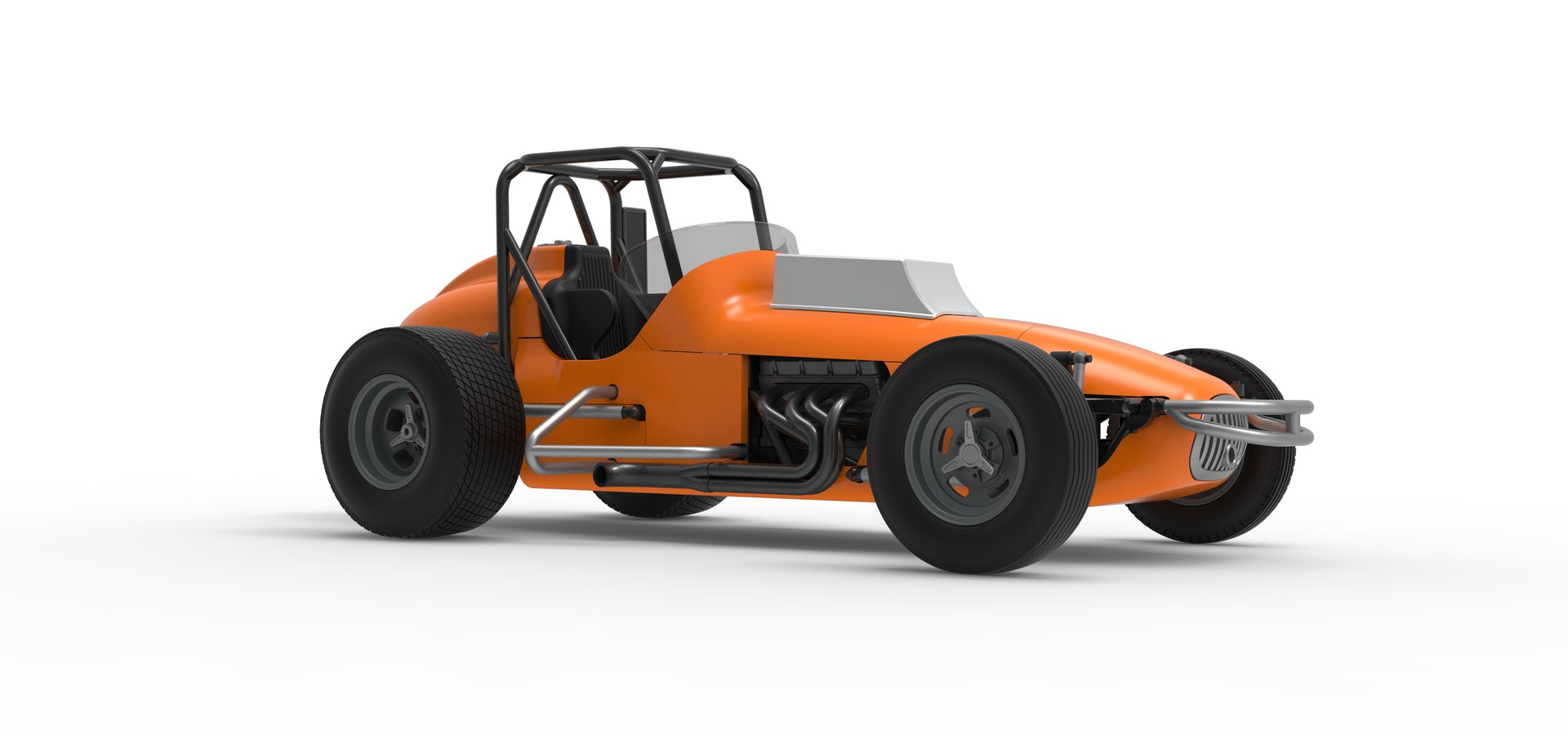 3D Model Dirt Silver Crown Champ Car Version 2 Scale 1 To 25 ...