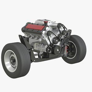 chassic sc engine 3d model