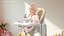 Baby Girl in High Chair Fur Rigged