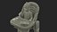 Baby Girl in High Chair Fur Rigged